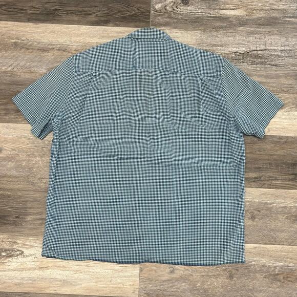 Vintage 90s Abercrombie & Fitch White Blue Gingham Check Mens XL Button Up Shirt - Picture 3 of 9